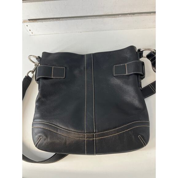 COACH 1452 SMALL SMOOTH LEATHER BLACK CROSSBODY BAG - Picture 14 of 16